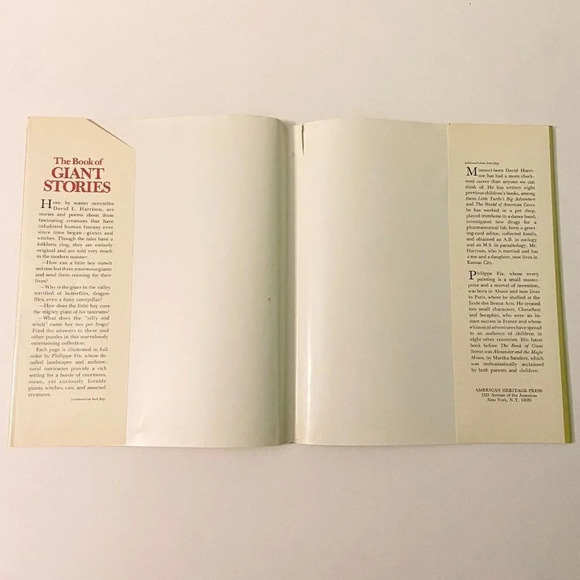 Vintage 1972  The Book of Giant Stories by David Harrison DJ Hardcover Book - Picture 6 of 16